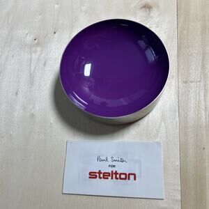 Paul Smith for Stelton "Dot" Bowl Small Purple Steel Enameled 4-1/2” x 1-1/4”